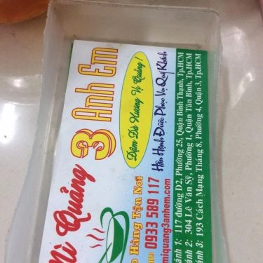 Tổng hợp- Quán Ăn Mì Quảng 3 Anh Em - Cách Mạng Tháng 8