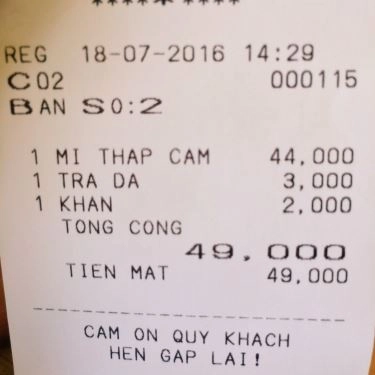 Thực đơn- Quán Ăn Mì Quảng Ăn Là Nhớ - Cửu Long