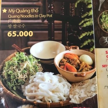 Thực đơn- Quán Ăn Đặc Sản Mì Quảng Bà Mua - Nguyễn Văn Thoại