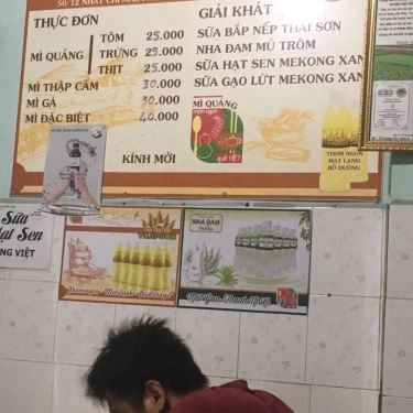 Thực đơn- Quán Ăn Mì Quảng Bé - Lê Tấn Quốc