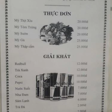Thực đơn- Quán Ăn Mì Quảng & Bún Giò 126