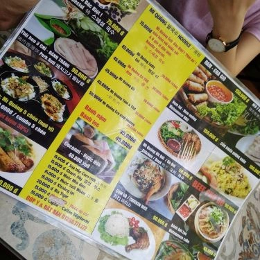 Thực đơn- Quán Ăn Mì Quảng Ếch Bếp Trang - Hà Bổng