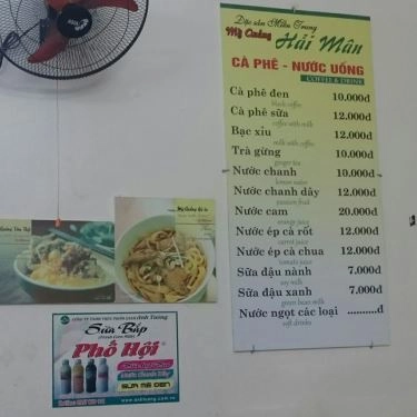 Thực đơn- Quán Ăn Mì Quảng Hải Mân - Nguyễn Hữu Thọ