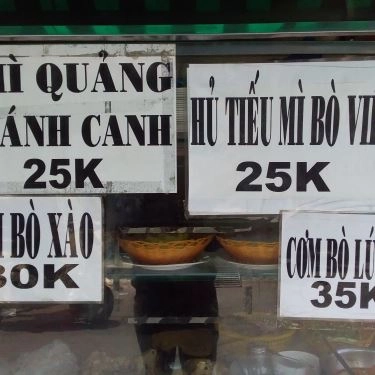Thực đơn- Quán Ăn Hải - Cơm, Mì Quảng & Hủ Tiếu