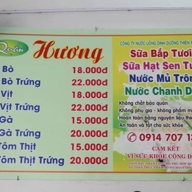 Thực đơn- Quán Ăn Mì Quảng Hương - Tôn Đức Thắng