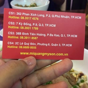 Tổng hợp- Quán Ăn Mì Quảng Mỹ Sơn - Kỳ Đồng