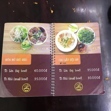 Thực đơn- Quán Ăn Mì Quảng Nam 127