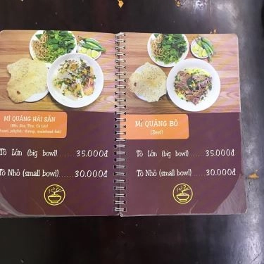 Thực đơn- Quán Ăn Mì Quảng Nam 127
