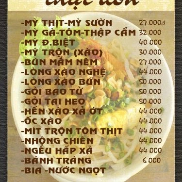 Tổng hợp- Quán Ăn Mì Quảng Lan - Thoại Ngọc Hầu