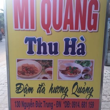 Thực đơn- Quán Ăn Mì Quảng Thu Hà