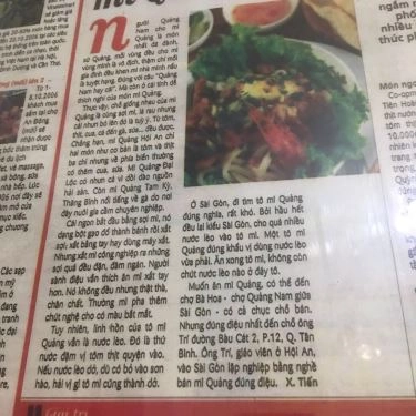 Tổng hợp- Quán Ăn Mì Quảng Trí Hội An - Bàu Cát 2
