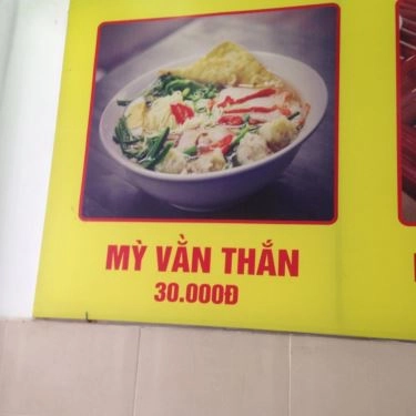 Thực đơn- Quán Ăn Mì Vằn Thắn - Trần Quốc Hoàn