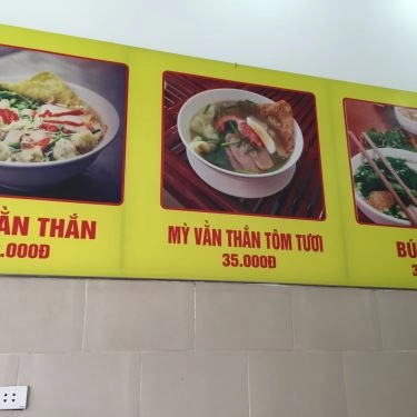 Thực đơn- Quán Ăn Mì Vằn Thắn - Trần Quốc Hoàn