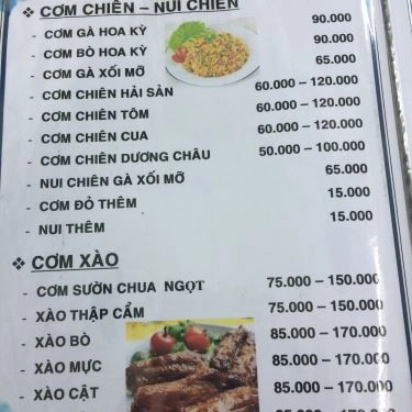 Thực đơn- Quán Ăn Bồi Ký Mì Gia - Ẩm Thực Trung Hoa