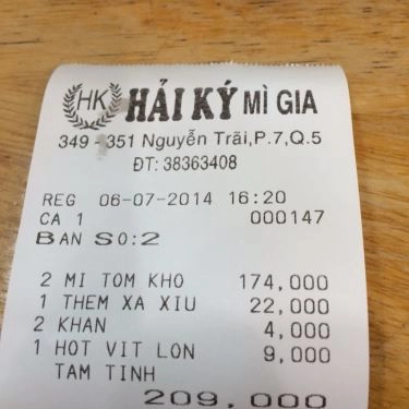 Tổng hợp- Quán Ăn Mì Vịt Tiềm Hải Ký