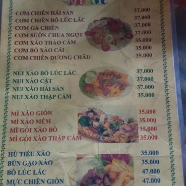 Thực đơn- Quán Ăn Mì Xào Giòn 192 - Điện Biên Phủ