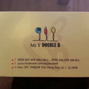 Tổng hợp- Quán Ăn Mì Ý Double B