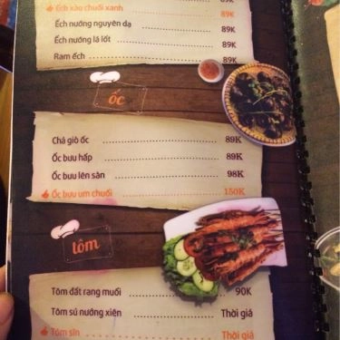 Thực đơn- Nhà Hàng Michael Tèo Beer Garden