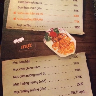 Thực đơn- Nhà Hàng Michael Tèo Beer Garden