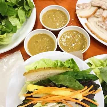Món ăn- Miền Trung Quán - Bánh Tráng Cuốn Thịt Heo