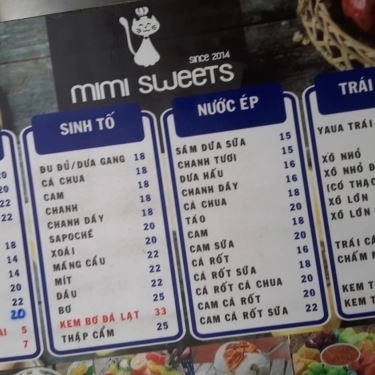 Thực đơn- Quán Ăn Bò Né Mi Mi