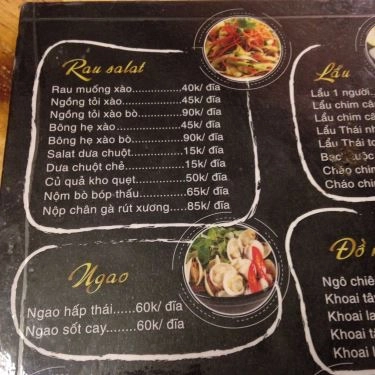 Thực đơn- Quán Ăn MIN - Lẩu Sạch & Chân Cánh Gà