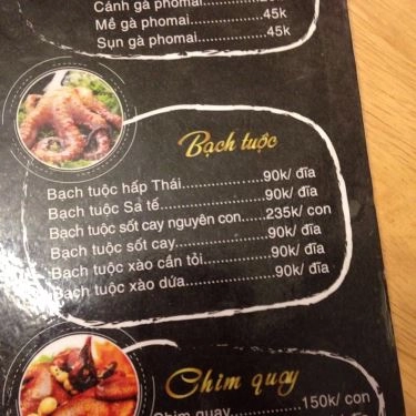 Thực đơn- Quán Ăn MIN - Lẩu Sạch & Chân Cánh Gà