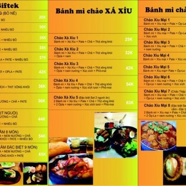 Thực đơn- Quán Ăn Minh Anh - Quán Mì Cay & Bánh Mì Chảo
