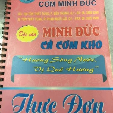 Thực đơn- Quán Ăn Minh Đức - Các Món Cơm Việt - Tôn Thất Tùng