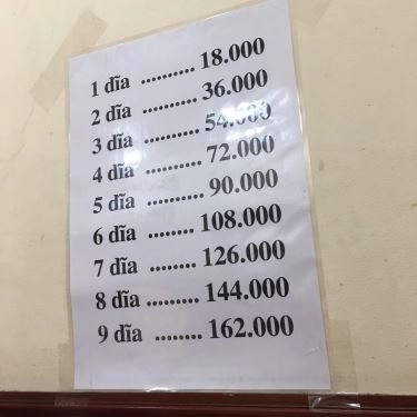 Thực đơn- Quán Ăn Bánh Cuốn Minh Tú