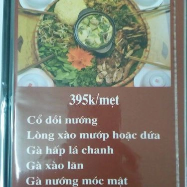 Thực đơn- Quán Ăn Vua Thỏ Mẹt - Thịt Thỏ, Gà Đồi, Cá Sông & Ba Ba