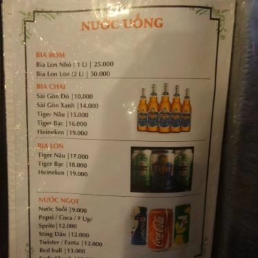 Thực đơn- Quán Ăn MỘC - Ẩm Thực Than Hồng