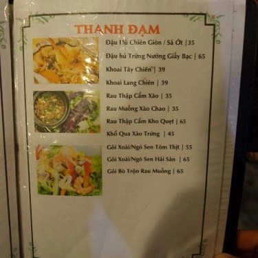 Thực đơn- Quán Ăn MỘC - Ẩm Thực Than Hồng