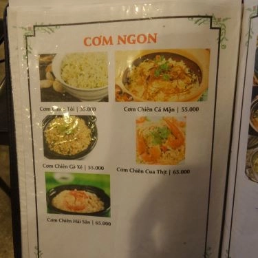 Thực đơn- Quán Ăn MỘC - Ẩm Thực Than Hồng