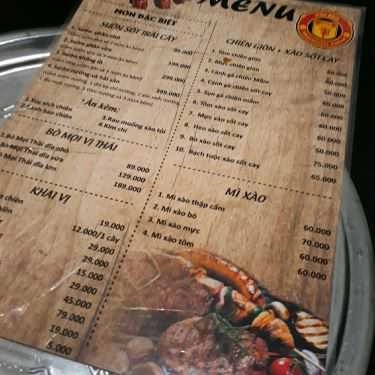 Thực đơn- Quán Ăn Mọi BBQ