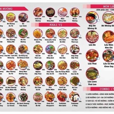 Thực đơn- Quán Ăn Mọi Quán - Lẩu & Nướng