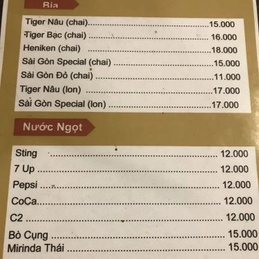 Thực đơn- Quán Ăn Mon Mon- Lẩu & Nướng Tự Chọn Đồng Giá 5K