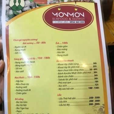 Thực đơn- Mon Mon - Seafood & Hot Pot