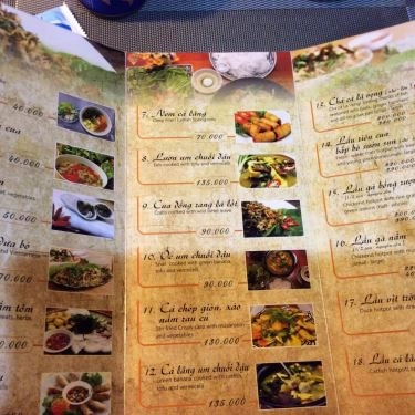 Thực đơn- Quán Ăn Món Ngon Hà Thành - Phở & Chả Cá Lã Vọng