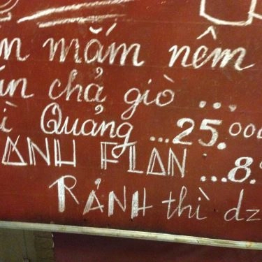 Thực đơn- Quán Ăn Món Ngon Rảnh