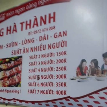 Thực đơn- Quán Ăn Món Nướng Hà Thành - Hà Huy Tập