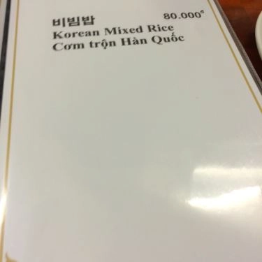 Thực đơn- Quán Ăn Mr Sushi - Các Món Hàn