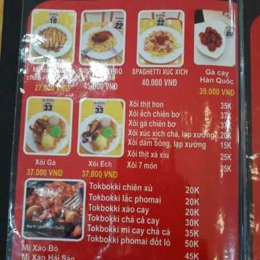 Thực đơn- Quán Ăn Mr. Trum - Mì Cay 7 Cấp Độ