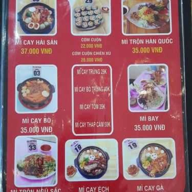 Thực đơn- Quán Ăn Mr. Trum - Mì Cay 7 Cấp Độ