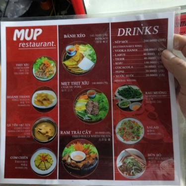 Thực đơn- Nhà Hàng Múp Restaurant