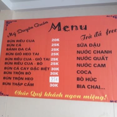 Tổng hợp- Quán Ăn Mỹ Duyên - Bún Cá, Bún Riêu & Bún Trộn