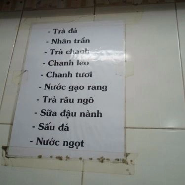 Thực đơn- Quán Ăn Mì Gia Phúc Kiến