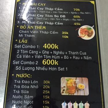 Thực đơn- Quán Ăn Hồng Phát - Đặc Sản Bình Dân