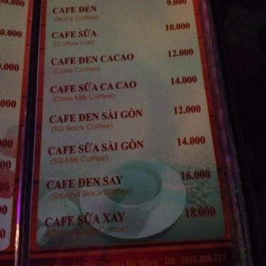Thực đơn- Quán Ăn My Way Coffee