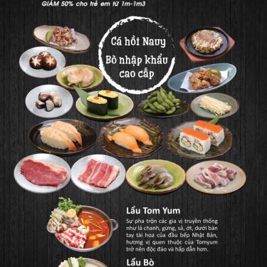 Thực đơn- Nhà Hàng Nabe King - Buffet Sushi & Lẩu - Phạm Ngọc Thạch